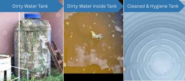 Overhead Water Tank Cleaning