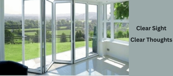 Glass partition cleaning