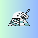Mosaic floor polishing